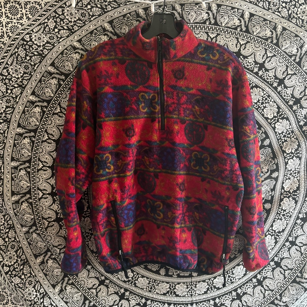 RARE vintage rei 1/4 zip fleece
